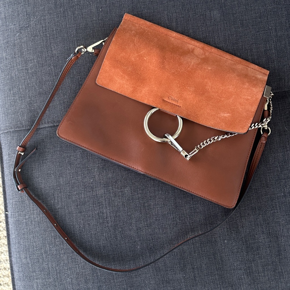 CHLOE Faye Leather Shoulder Bag